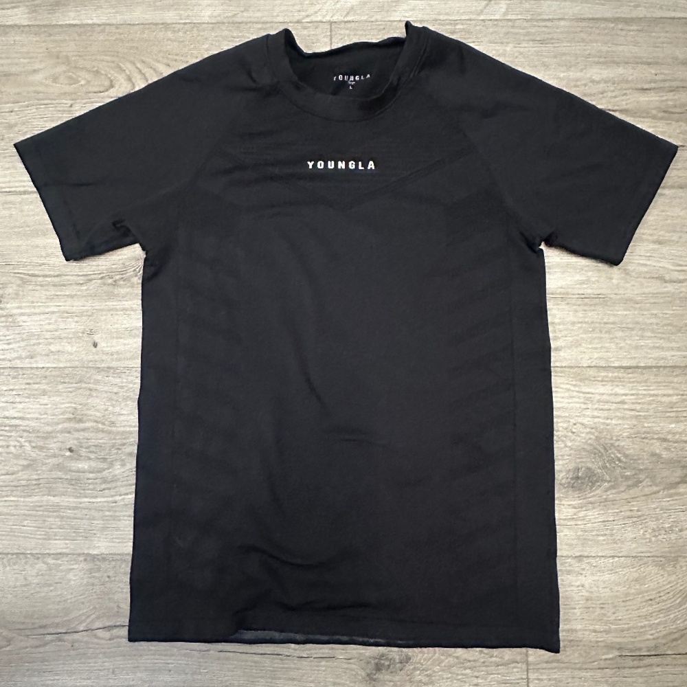 Young LA superhero compression shirt